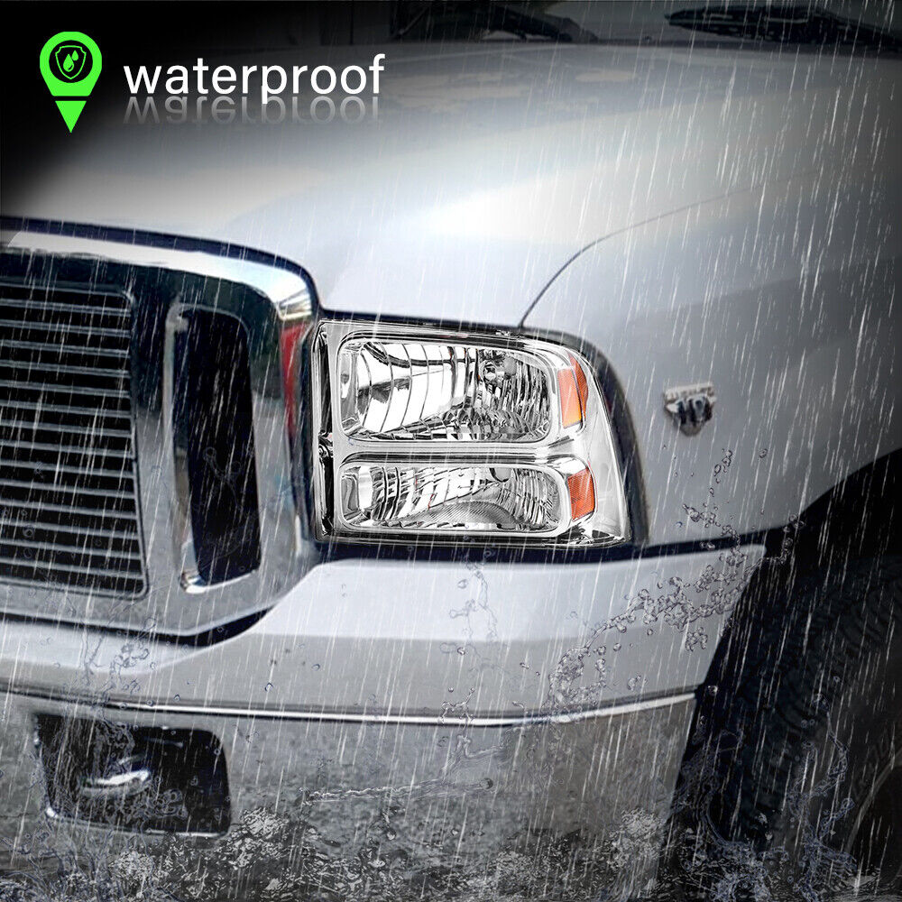 For 2005-2007 Ford F250 F350 F450 F550 Superduty Headlights Left+Right 05 06 07