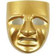 Midwest Design Imports Mask-It Full Tragedy Face Form, 7.75", Gold