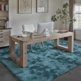 thumbnail image 2 of PureCozy 5'x8' Shag Area Rugs for Living Room Bedroom Dining Room Office Farmhouse, Plush Indoor Decorative Long-haired Blue Rugs Carpet, Blue, 2 of 5