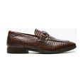 thumbnail image 3 of Stacy Adams Feronte Moc Toe Bit Slip On Croco Print Leather Cognac 25623-221, 3 of 8