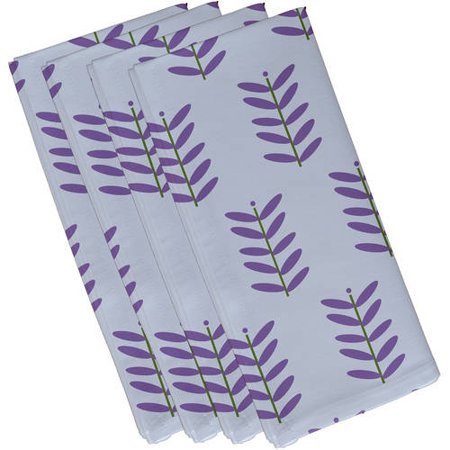 Simply Daisy 19  x 19  Flower Power Floral Print Napkins  Set of 4