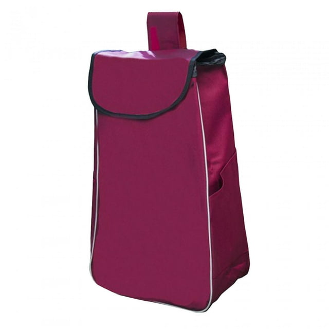 Shopping Cart Replacement Storage Bag Folding Waterproof Outdoor Indoor Use with Side Pockets and Rear Pocket Reusable Portable Trolley Red Thickened