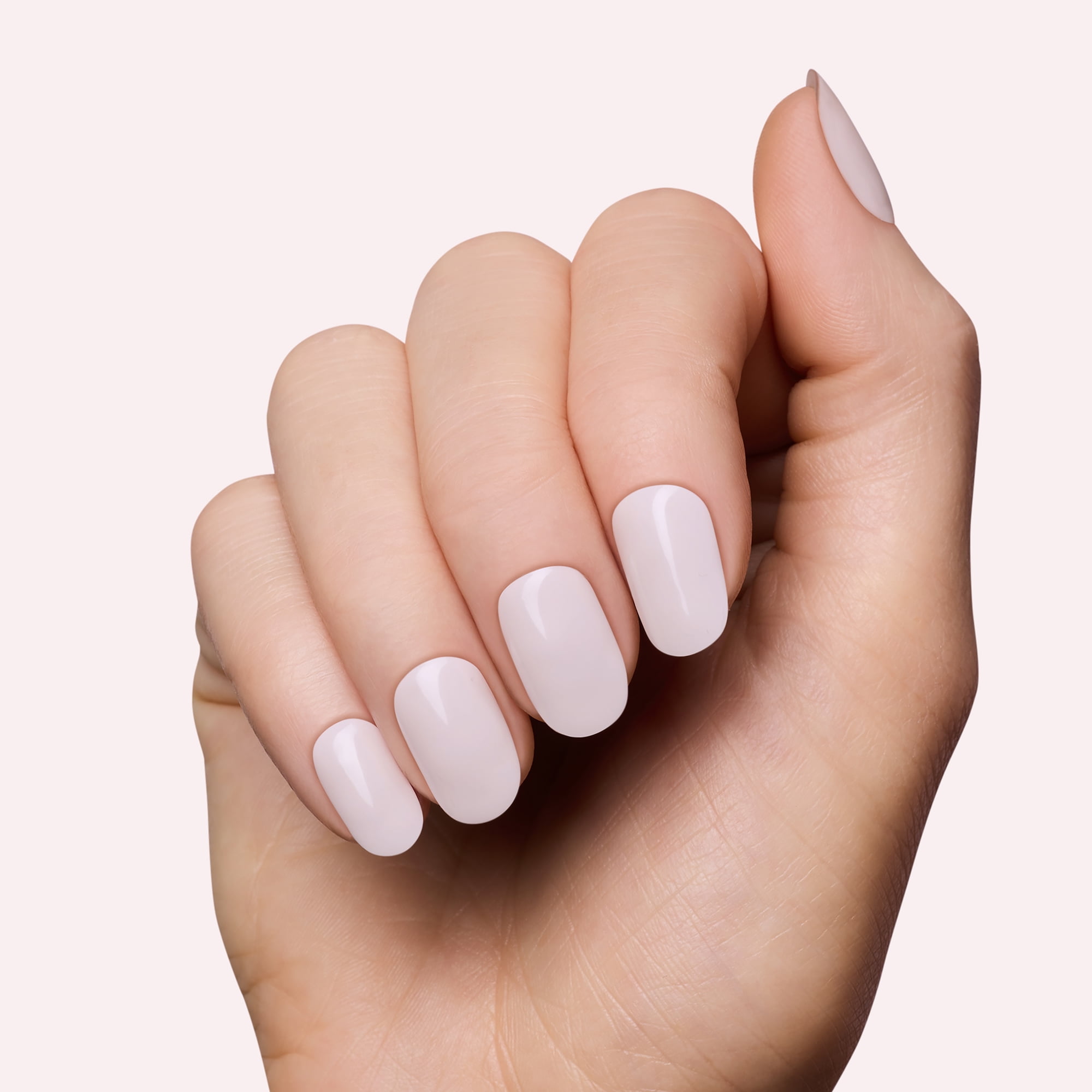 Dashing Diva GLAZE EXTENSIONS Refill Set in Rabbit, Short Round, Semi-Cured Gel Nail Lengthening Strips, Includes 30 Gel Strips (Required LED lamp sold separately)
