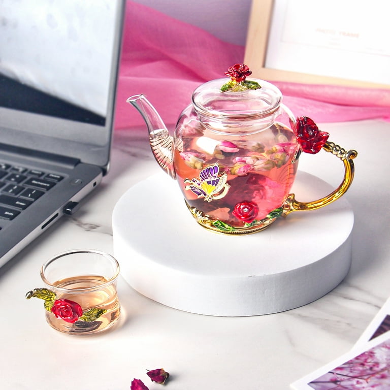 Cute Globe Tea Pot Kettle W/ Strainer