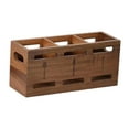 thumbnail image 1 of Organizador de cubiertos de madera, expositor de cubiertos con 3 compartimentos, antideslizante, para utensilios de cocina, para armarios y tiendas., 1 of 9