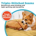 thumbnail image 3 of Outward Hound Xtreme Seamz Dog Toy, Reinforced Seams & Multiple Stitching, Durable Plush with Squeaker, Capybara, 12”, 3 of 4