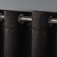 thumbnail image 3 of Exclusive Home Curtains Oxford Textured Sateen Room Darkening Blackout Grommet Top Curtain Panel Pair, 52x63, Espresso, 3 of 6