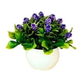 thumbnail image 2 of Clearance! Artificial Flowers In Pot Decor Flower Arrangements 21 Head Plants Flowers Bouquets In Pot Table Centerpieces Holiday Dinning Coffee Room Table Kitchen Decoration, 2 of 4