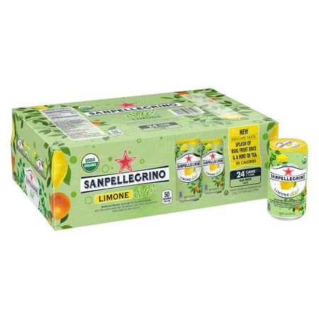 SANPELLEGRINO Limone &te Sparkling Organic Juice and Tea Beverage Blend 24-8.45 fl. oz.
