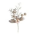 thumbnail image 2 of HomeKingdee Artificial Bouquets with Bead Drop Crystal Flower Acrylic Stem DIY Wreath Crafts Christmas Berry Stem Fake Picks Branches Vase Fillers, 2 of 6