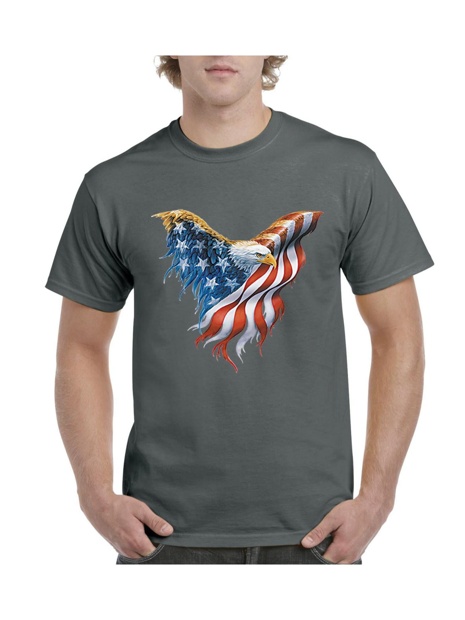 off shoulder american flag shirt