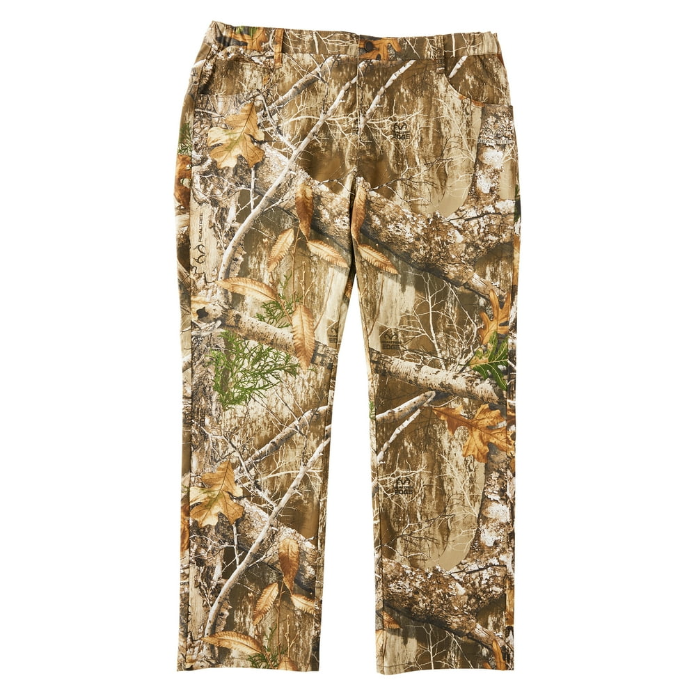 Realtree EDGE® Men’s 5Pocket Camo Pant in Tree Brush Pattern, Large