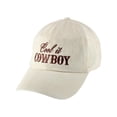 thumbnail image 2 of CTM Cool It Cowboy Embroidered Baseball Cap (Women), 2 of 3