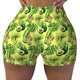 thumbnail image 2 of Balery Kiwi and Avocado Pantalones cortos de entrenamiento estampados para mujer, sin costuras, ajustados, para gimnasio, yoga, correr, deportes, ejercicio activo, fitness.-Medium, 2 of 8