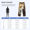 thumbnail image 2 of Salouo Vintage Colorful Flower Puppy Print Pajama Pants for Men, Lounge Pants Elastic Waistband Casual Men's sleepwear Loungewear Sleep Pajama Pant -Small, 2 of 7