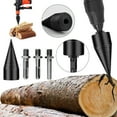 thumbnail image 1 of Danhjin Impact Drill 4PCS Removable Firewood Log Splitter Drill Bit Wood Screw ConeDriver High Speed Screw ConeDriver 38mm, 1 of 9