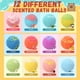 thumbnail image 5 of Set de 12 bombas de baño HAPGFS orgánicas para niños con juguete sorpresa, 5 of 7