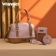 thumbnail image 3 of Wrangler 3Pcs Doctor Bag Sets for Women Top-Handle Satchel Bag with Cell Phone Handbags & Coin Purse, Dark Pink, 3 of 7