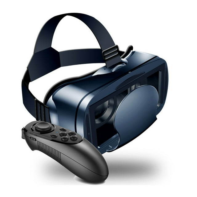 3D VR Glasses, 3D VR Virtual Reality Headset Comfortable With Remote Controller For Cell Phone