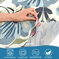 thumbnail image 3 of Yayeee Kitchen Curtains Tier Pair Light Filtering 27"x36" Rod Pocket Short Cafe Window Panel, Blue Floral Pattern, 3 of 7
