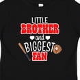 thumbnail image 4 of Inktastic Little Brother and Biggest Fan Baseball Glove and Bat Boys Baby T-Shirt, 4 of 5