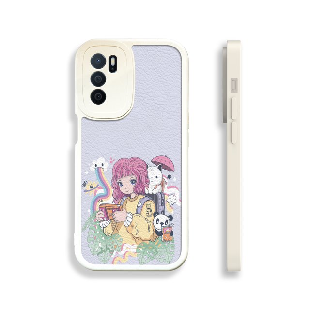 "Manténgase a la moda y seguro con una moderna y duradera funda plateada mate con dibujos animados para iPhone"