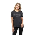 thumbnail image 2 of Road Trippin' Women's Fashion Relaxed T-Shirt Tee Charcoal Grey Small, 2 of 5