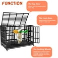 thumbnail image 6 of Vitesse Heavy Duty Indestructible high Anxiety Dog Crate cage for Outdoor and Indoor with Removable Tray, 6 of 7