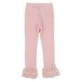 thumbnail image 3 of Topumt Autumn Casual Children Girl Bow Lace Design Elastic Waist Pants, 3 of 4