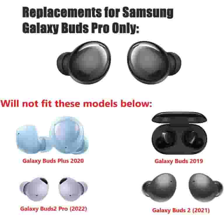 JustEarbuds Earbud Tips Replacement for Samsung Galaxy Buds Pro