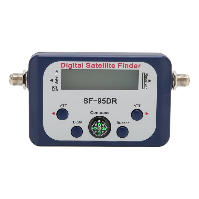 Signal Finder, LCD Display Satellite Signal Finder DC 13-18V Portable Sensitive With Compass ATT Buzzer Function For Campers