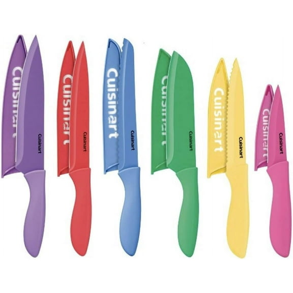 Cuisinart C55-12PC2T Advantage 12pc Ceramic-Coated Color Knife Set