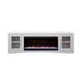 thumbnail image 4 of Miekor Furniture Heritage 82 inch Fireplace TV Stand, for TVs up to 90 inches, White Finish MK5906, 4 of 8