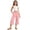 Pink, variant on Girls Casual Ponte Pants For Girls Comfortable Solid Loose Fit Half Length Trousers For Everyday Play Soft Waistband Easy Care Girls Clothes Jr