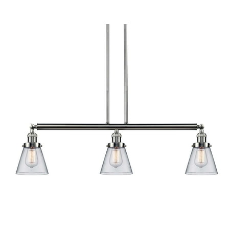 

Innovations Lighting 213-S Small Cone Cone 3 Light 39 Wide Commercial Linear Chandelier -
