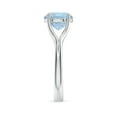 thumbnail image 3 of Angara Natural 2.3 Ct. Aquamarine Solitaire Ring in 14K White Gold for Women (Ring Size: 12), 3 of 10