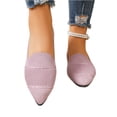 thumbnail image 5 of Willtoo Womens Mesh Soft Sole Non Slip Flat Pointed Toe Breathable Slip On Lazy Shoes Casual Round Toe Loafers, 5 of 6