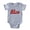 Heather Gray, variant on - Gem Zodiac Leo_Tr2 - Cute Infant Baby Football Bodysuit