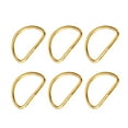 thumbnail image 1 of EeaseCA 100PCS Metal Shoulder Strap D Ring Multipurpose Bag Webbing Ring Accessories for Luggage Clothes Backpack Belt (Golden), 1 of 8