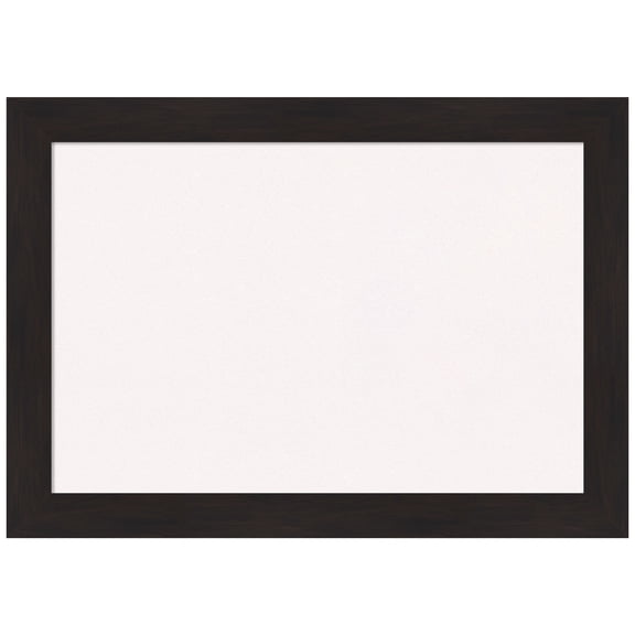 Amanti Art White Cork Board Framed Furniture Espresso Narrow Bulletin Board 28 in. x 20 in.