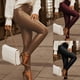 thumbnail image 5 of Pantalones ajustados de piel sintética de talle alto y estilo urbano de moda para mujer de estilo europeo y americano, 5 of 6