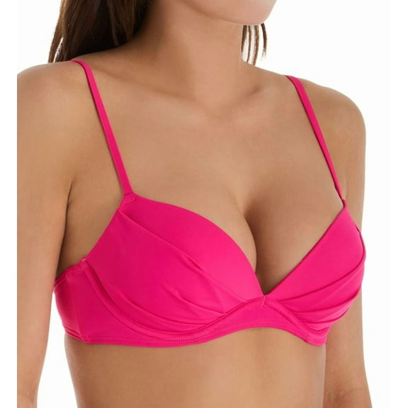 Women's Smart and Sexy SA1002 Swim Secret The Heavenly Convertible Swim Top (Fuchsia Sizzle 34A)