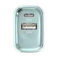 thumbnail image 6 of Powertek 20W USB-C PD + 18W USB-A Dual Port Wall Charger, Metallic Shine Pastel, Mint, 6 of 6