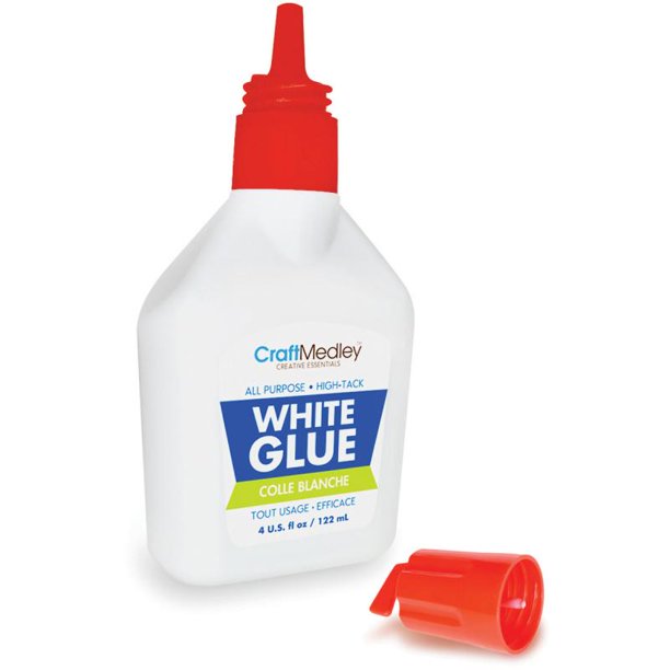 Craft Medley All Purpose White Glue W/Hanger Top 4oz