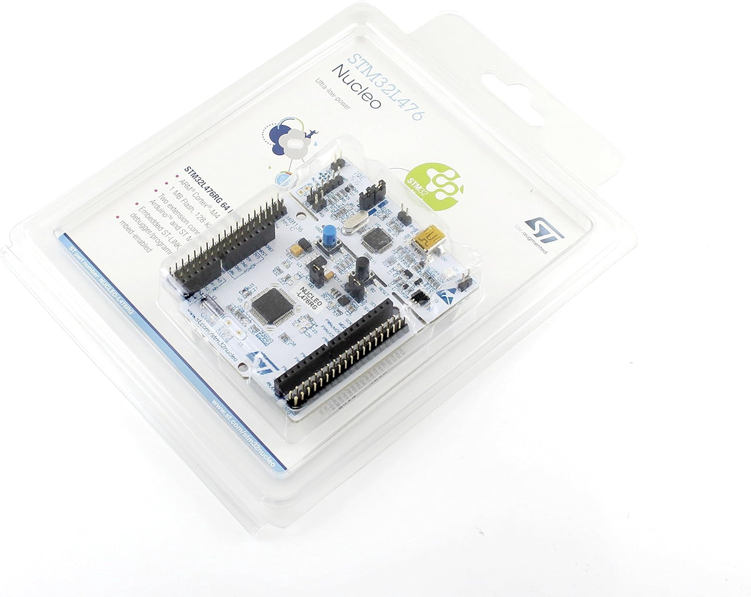 NUCLEO-L476RG STM32 Nucleo-64 Development Board with STM32L476RGT6 MCU integrates The ST-LINK/V2-1 debugger and Programmer