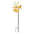 thumbnail image 2 of Wind Catcher decorativo Hierro Juguetes de viento 360 grados Giratorio Escultura de viento Molinillos de césped para Amarillo, 2 of 8