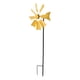 thumbnail image 2 of Molinillos de viento Zulema Juguetes de jardín de Metal Amarillo, 2 of 8