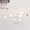 Tout Blanc, variante sur Riwcyla Nouveau Plafond de Chambre Hôtel Personnalité Créative art Salon Pièce Luxe tube Courbé Doré Sans source Blanc+or