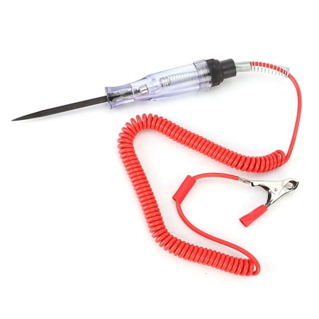 BIMZUC 6-24V Digital Car Circuit Tester Power Probe Automotive Diagnostic Tool Pen with 6.6 ft / 2 m Extended Spiral Cable for DC Systems
