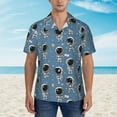 thumbnail image 6 of Picia Astronaut Gentle Cotton Regular Fit Short Sleeve Casual Hawaiian Shirt for Men-XX-Large, 6 of 8